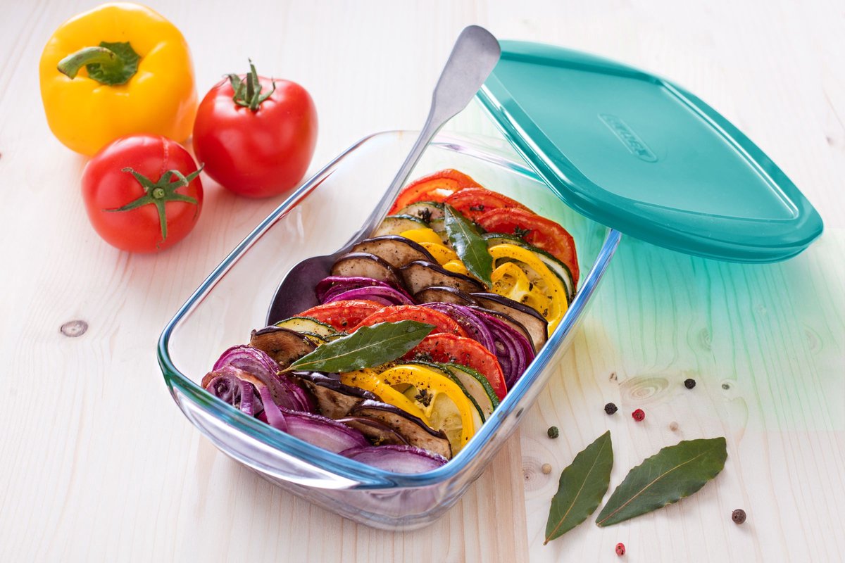 Pyrex - Cook & Store Schaal Rechthoek met Deksel Set van 3 Stuks - Borosilicaatglas - Transparant - — cadeau in Cadeau-ideeën - foto 4