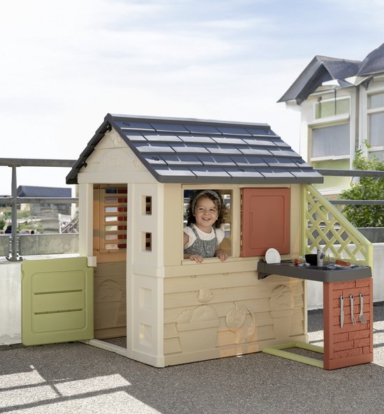 Smoby - Smoby Life - Nature Playhouse met keuken - Speelhuis - Accessoires - Vanaf 2 jaar.