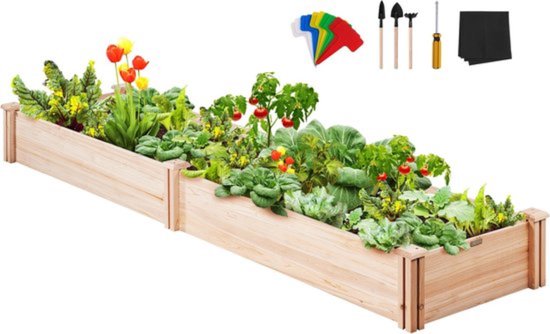 Houten Plantenbakken met een hoogte van 20 tot 30 cm