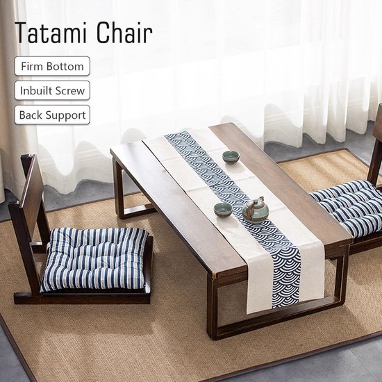 Chaise De Sol Tatami Inclinable - Siège Japonais Confortable Pour Méditation, Salon Et Balcon