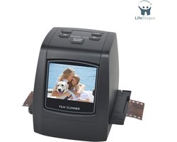 LifeStages - Negatiefscanner - Digitale Filmscanner - Zelfstandige Diascanner en Negatieve Scanner - Converteert Negatieve en Filmdia's van 35 mm, 126, 110 - Super 8 en 8 mm in JPEG-afbeeldingen - 2,4 inch LCD-display - Zwart