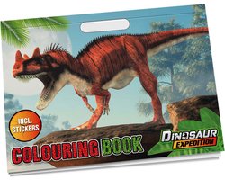 Creative Craft Group dino kleurboek met stickers voor kinderen.