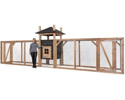 Wood Selections Konijnenhok Hooiberg Ties XXL - Konijnenhok voor buiten - Konijnenren - Konijnenkooi - Nachthok konijn - Konijnenhuis - Dierenverblijf - Konijnen