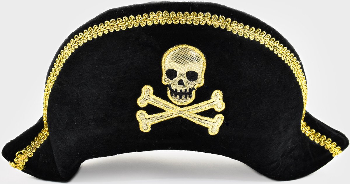 Den Goda Fen piratenhoed deluxe - verkleedhoed voor kinderen 35cm.