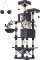 Livista Krabpaal voor zware katten - Hoge krabpaal - Krabpaal boomstam - Krabpaal voor grote katten - Kat toren - Krabpaal plafond - Stevige krabpaal - Krabpaal voor katten - XXL - Katten verblijf