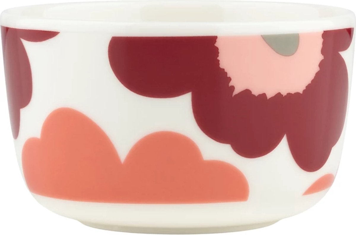 Marimekko Oiva Unikko bowl 2,5dl bordeaux