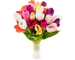 Zijden tulpen boeket 30 tulpen - Kunstboeket Tulpen - Kunstbloemen Tulp - Nepbloemen - Boeket Cadeau - Woondecoratie - Decoratieve Accessoires Zijden tulpen boeket 30 tulpen - Kunstboeket Tulpen - Kunstbloemen Tulp - Nepbloemen - Boeket Cadeau - Woondecoratie - Decoratieve Accessoires