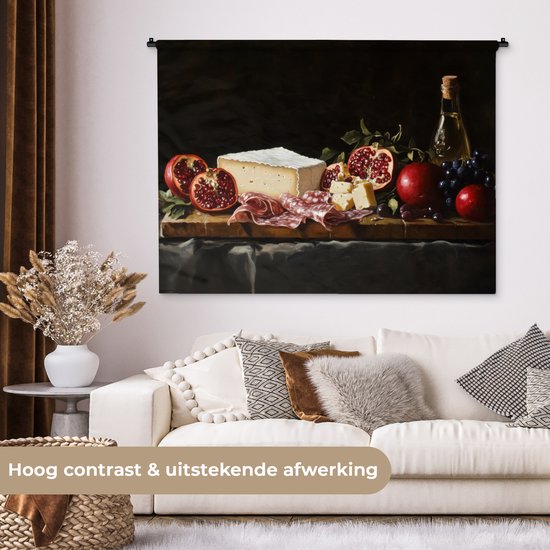 Tapisserie murale 150x112 cm - Nature morte - Vintage - Planche à boissons - Tapisserie - Tapisseries