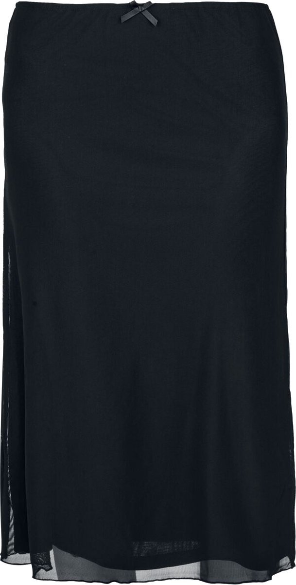 Banned Keir Mesh Long Skirt Medium-lengte rok zwart XL