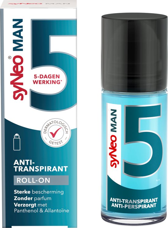 syNeo 5 MAN - Deodorant Anti-transpirant Roller - 50 ml - Voor mannen - Overmatig zweten