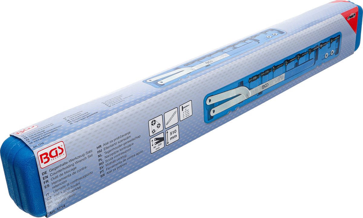 BGS Bitset -Geschikte voor bijna alle nokkenassen  -2.3 kg -Zwart, Blauw