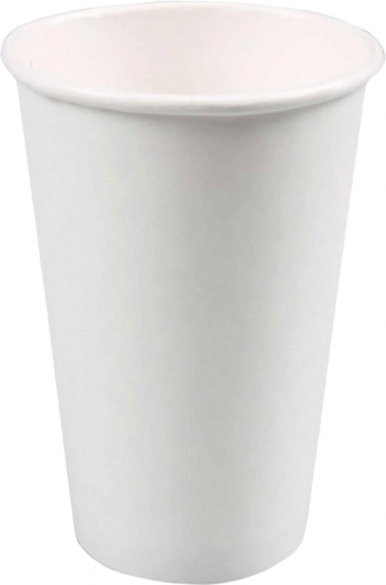 KURTT - Koffiebekers to go - Wit - 300 ml - Koffiebeker karton - Papieren Beker - Drinkbeker - To-Go - Milieuvriendelijk wegwerpbeker - 12 oz - 300 stuks