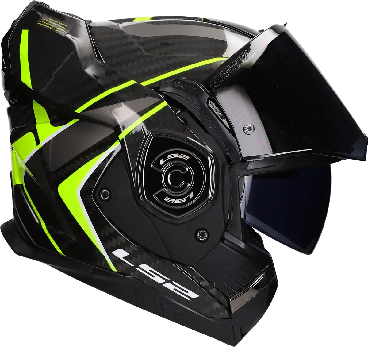 LS2 Helm Advant X Carbon Future II FF901 fluor geel maat L
