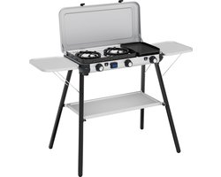 Réchaud de camping Campingaz Camping Kitchen 2 Multi-Cook Plus – 3 brûleurs puissants – cuisiner et griller sur un seul appareil