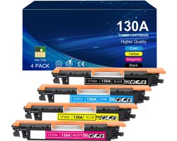 weCare 4-pack - HP 130A CF350A CF351A CF352A CF353A - huismerk Toner Set - Geschikt voor HP Color LaserJet Pro MFP M170, M176n, M177fw