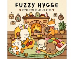 foto van Fuzzy Hygge Kleurboek - Cute & Cozy - Vivi Tinta Kleurboek - Gezellige Kleurplaten - Kleurboek Volwassenen en Tieners - Knus Kleurboek - Ontspanning Kleurboek - Simpele Lieve Dierenvriendjes Kleurplaten - 40 Super Lieve Kleurplaten - 22x22cm