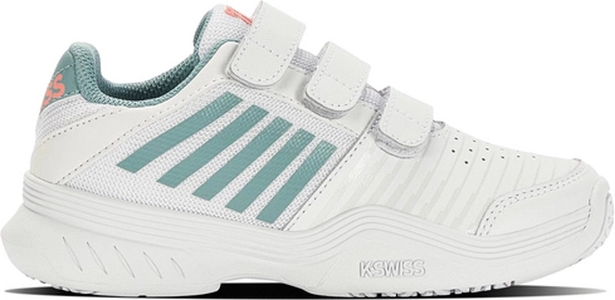 K-Swiss Tennisschoen Kids Court Express Strap Omni White Niles Desert Flower