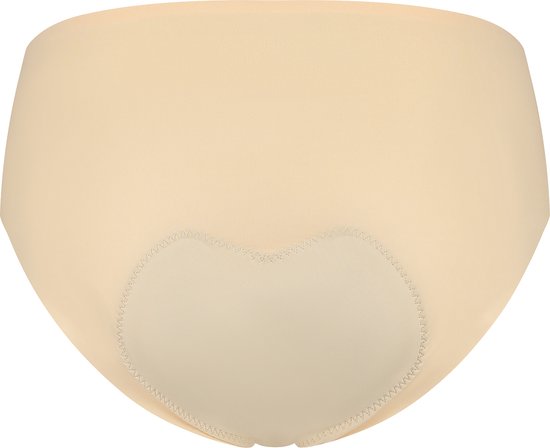 Culotte de cyclisme nude avec logo BBB cycling et rembourrage en forme de cœur.