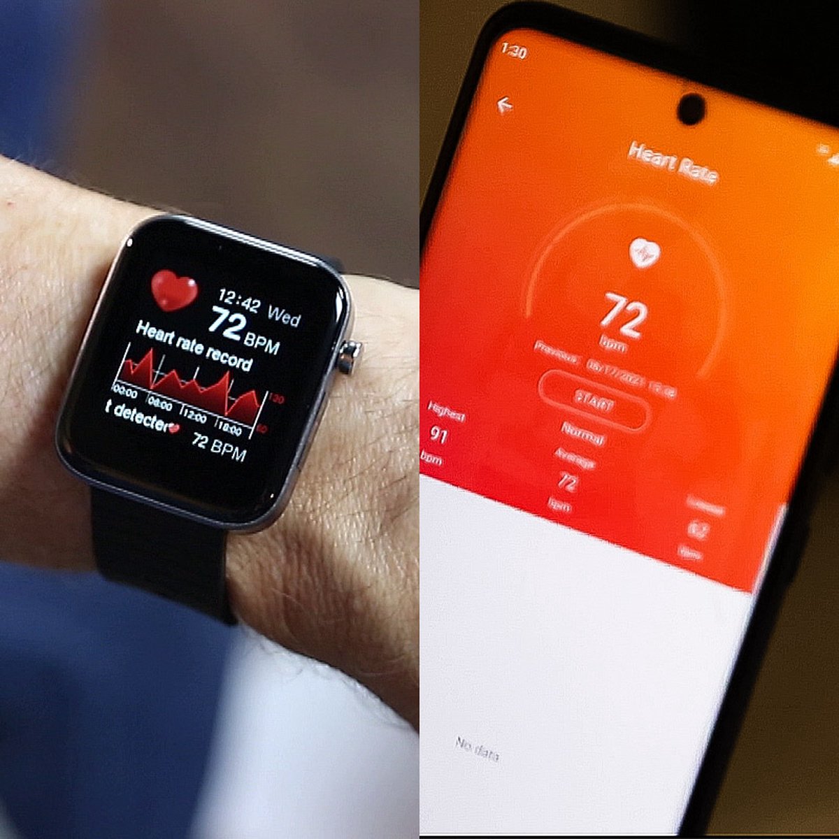 Afbeelding 2 van Kendox LifeTracker Smartwatch & Fitnesshorloge - fitness-tracking voor stappen, calorieën en trainingsduur - 24/7 weergave van vitale waarden zoals hartslag, bloeddruk