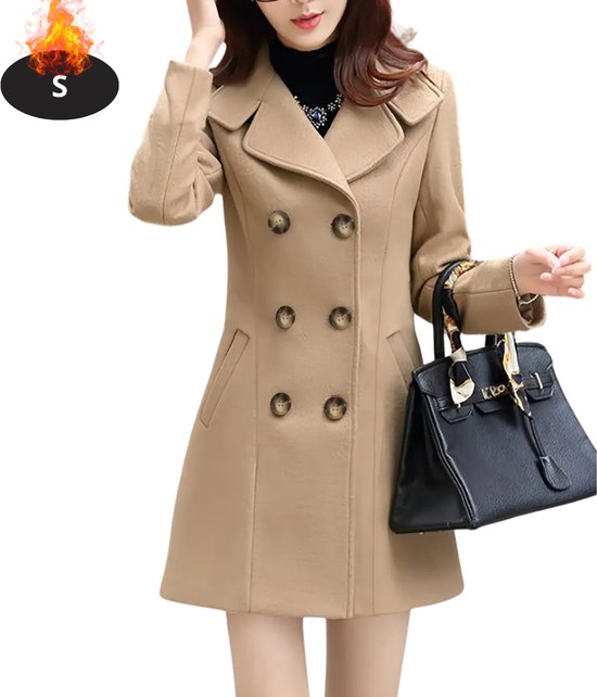 Heren Opstaande Kraag Van Wolmix, Klassieke Erwtjas, Wollen Trenchcoat, Winddichte Overjas, Casual Zakelijk Jack Met Uitneembare Binnenkraag,M-4XL(Noir,M Heren Opstaande Kraag Van Wolmix, Klassieke Erwtjas, Wollen Trenchcoat, Winddichte Overjas, Casual Zakelijk Jack Met Uitneembare Binnenkraag,M-4XL(Noir,M