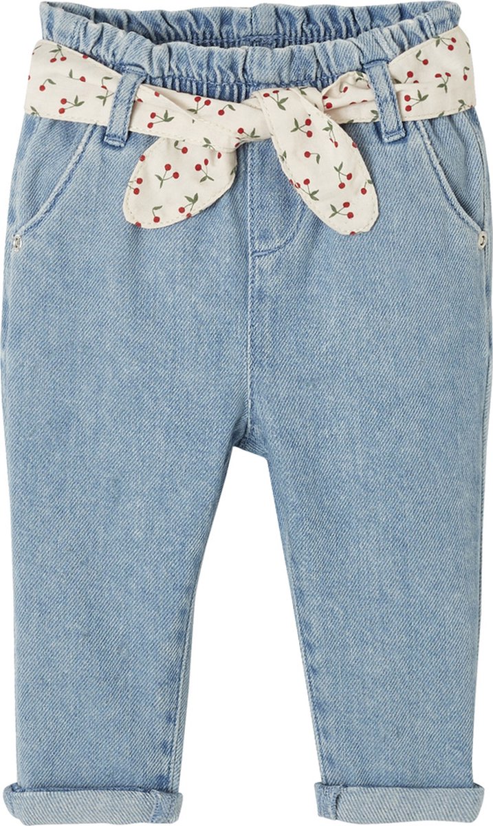 Vertbaudet Babyjeans met stoffen riem