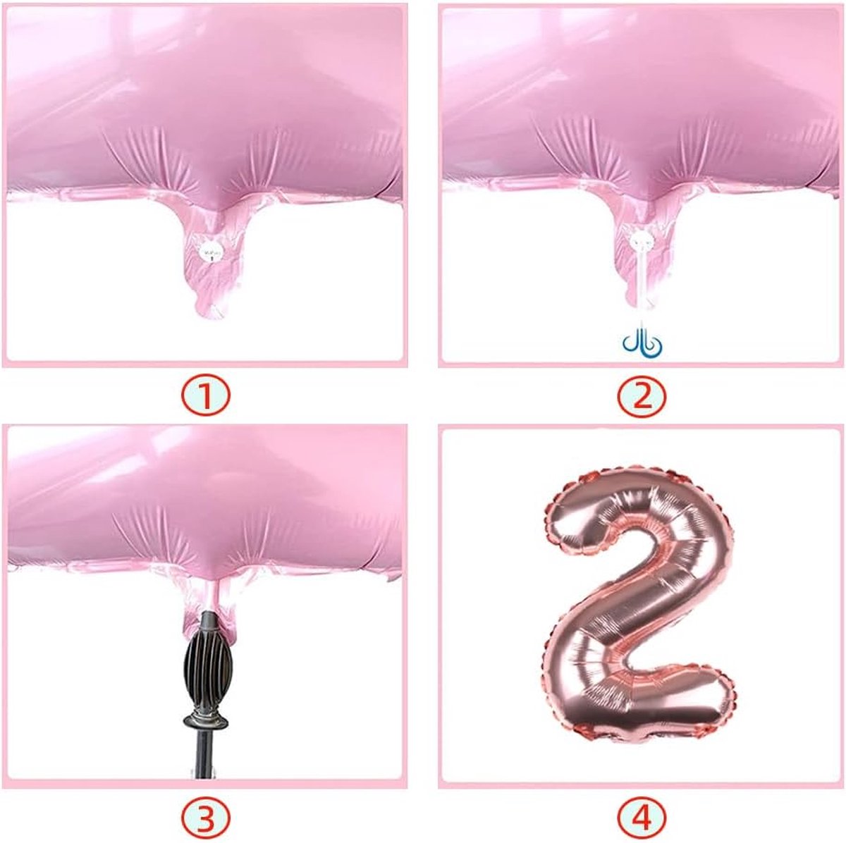 Ballonnen 16 jaar wit/roségoud 10 stuks kopen