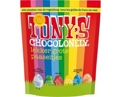 Tony's Chocolonely Paaseitjes Chocolade - Chocolade Mix - Uitdeelzak Pasen - Paaschocolade - Paascadeautjes voor Kinderen - Paas Cadeau - 1 x 230 Gram Paaseieren