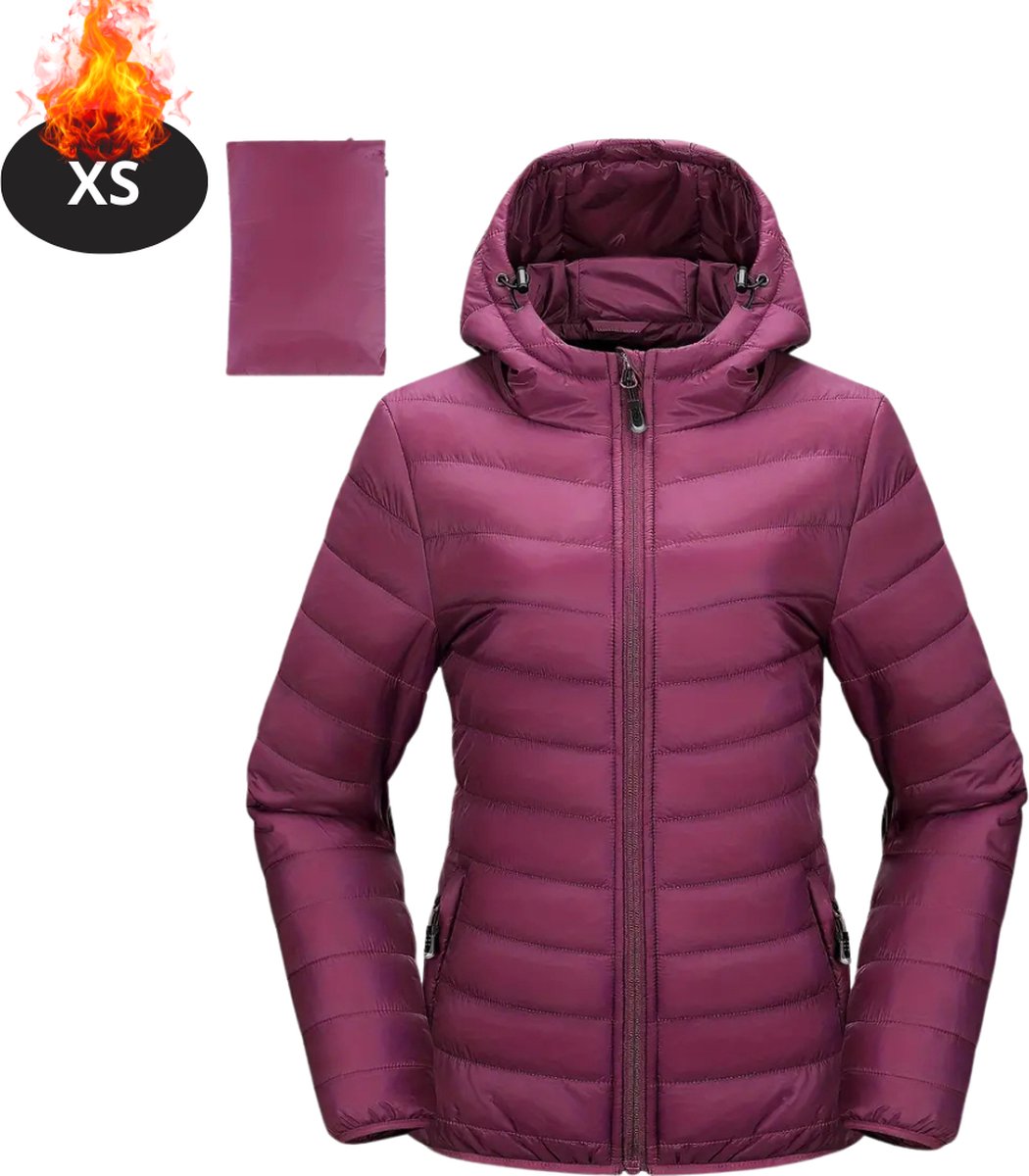 Bovista Winterjas Parka Dames Winter Jas Volwassen Stijlvol Diep Deep Magenta
