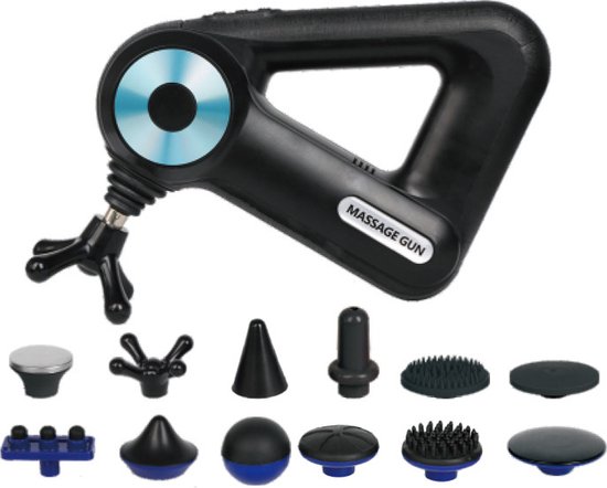Worthy® Luxe Massage Gun - Massage Gun - Massage Gun Professioneel - Massage Apparaat - Massage Pistool - Massagegun - Massage-gun - Sport en Relax Massage - Voor Elk Spiergroep - 12 Opzetstukken