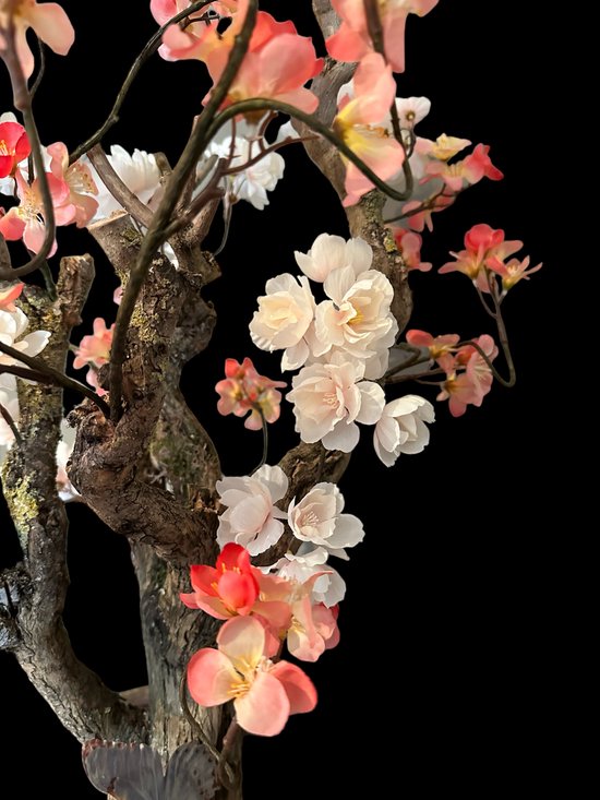 Seta Fiori - Arbre à fleurs artificielles - Arbre artificiel - 75 cm - Peach/ crème - Rituels - Sakura