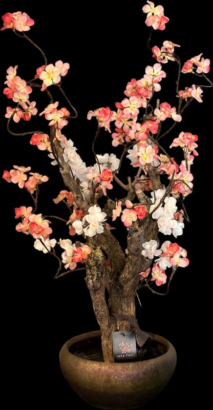 Seta Fiori - Arbre à fleurs artificielles - Arbre artificiel - 75 cm - Peach/ crème - Rituels - Sakura