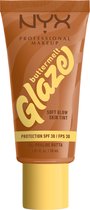 NYX Professional Makeup Fond de teint Proline Butta Buttermelt Glaze - Tenue jusqu'à 12 heures - Protection SPF 30 - 1 - 30 ml
