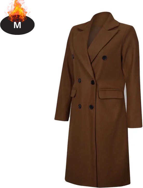 Mantel Blau Oversize Karierter Mantel Blaue karierte Wollmäntel für Damen onli