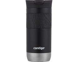 Contigo Byron Snapseal thermosbeker - Licorice - 16oz - roestvrijstalen isoleerbeker, koffiebeker-to-go, lekvrij, houdt tot 7 uur warm, vaatwasserbestendig BPA-vrij deksel, 470 ml