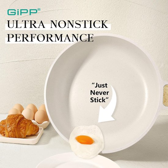 GiPP Braadpan met anti-aanbaklaag, met deksel, 24 cm