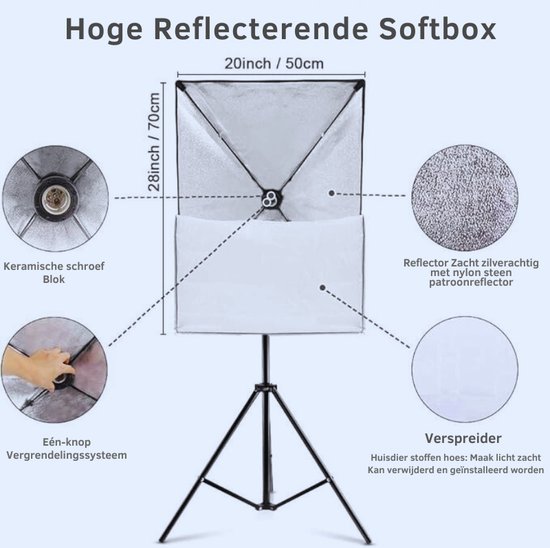 Camera verlichting - Softbox - Bestel Nu Bij