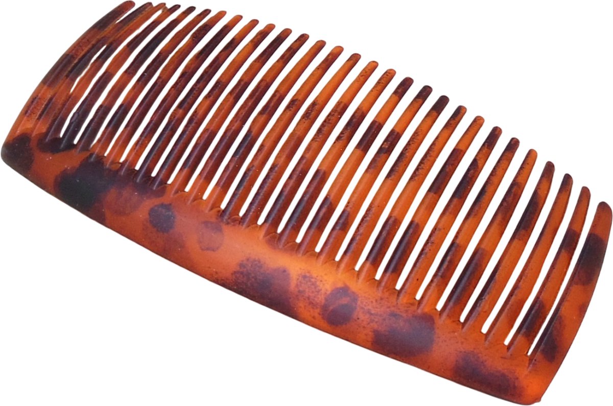 Haarkam-Zijkam siliconen dierenprint oranje - Koningsdag