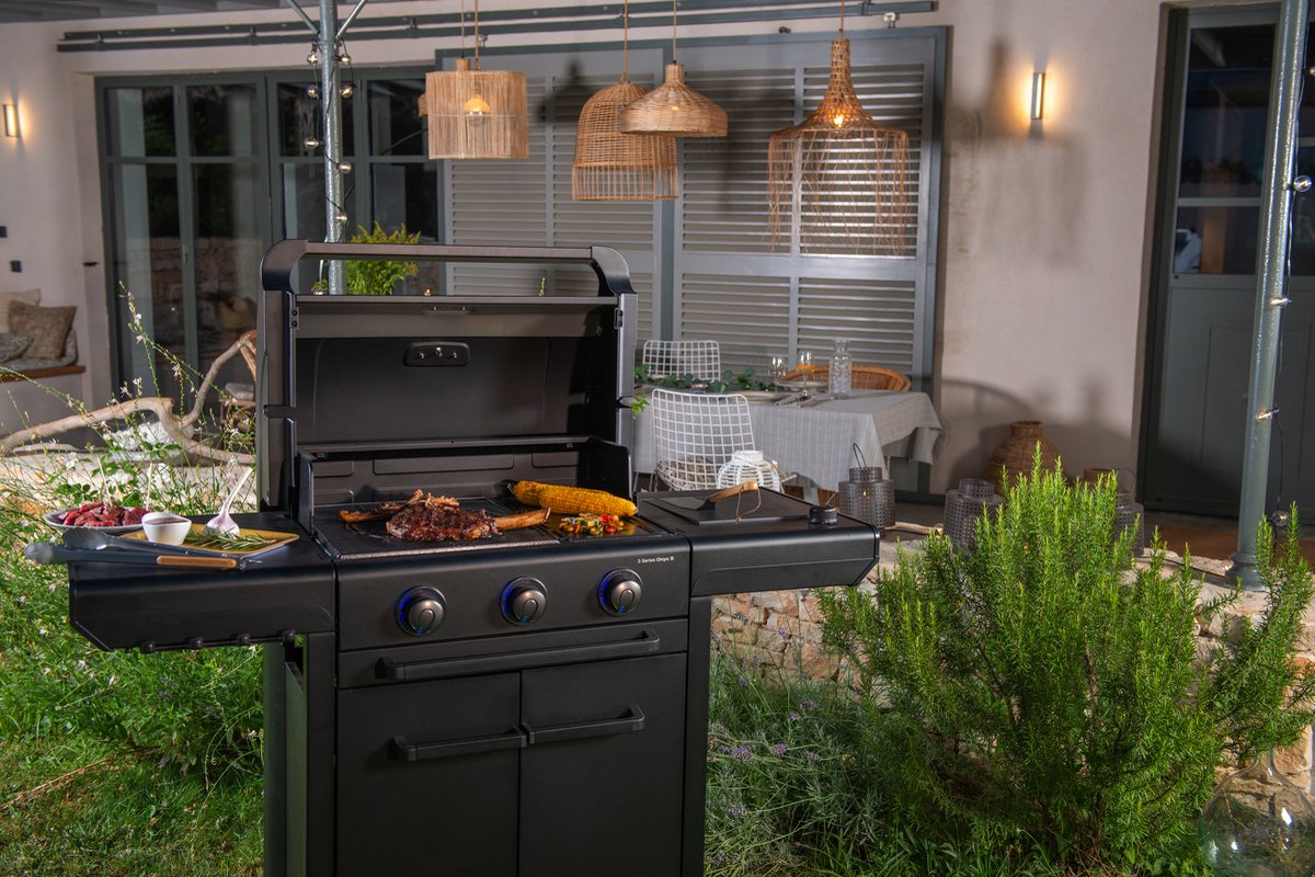Campingaz 3 Series Onyx S gasbarbecue met zijbrander – modulaire BBQ – 5 jaar garantie – Zwart – foto 3
