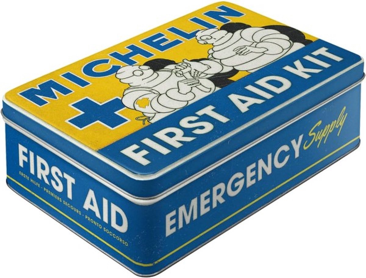 Tin Box Plat - Michelin - First Aid Kit