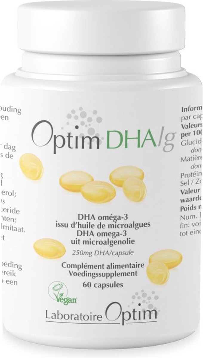Goedkoopste Optim DHALg - Omega-3 Algenolie - Hoogste concentratie DHA 250mg - Vegan Omega 3 - 60 Capsules - Plantaardig Voedingssupplement - GEEN Visolie - Geregistreerd bij de Vegan Society