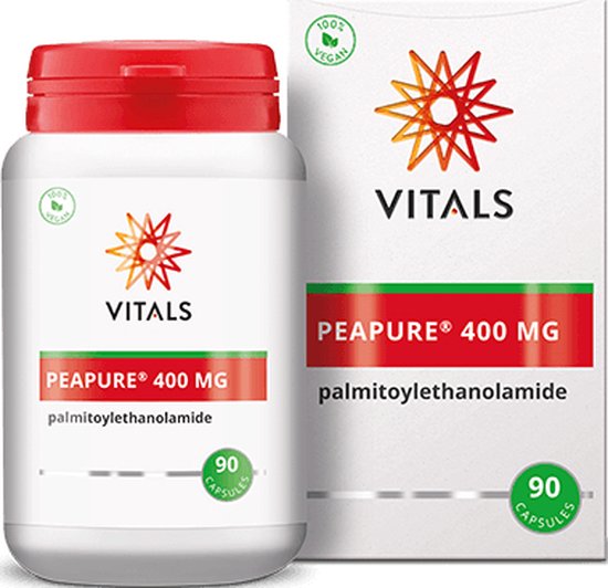 Vitals Peapure® 400 mg - 90 capsules. Zuivere en hoog gedoseerde palmitoylethanolamide (PEA).