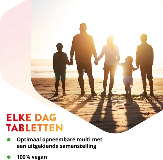 Vitals Elke Dag - 90 tabletten - multivitamine. Optimaal opneembare multi met een uitgekiende samenstelling.