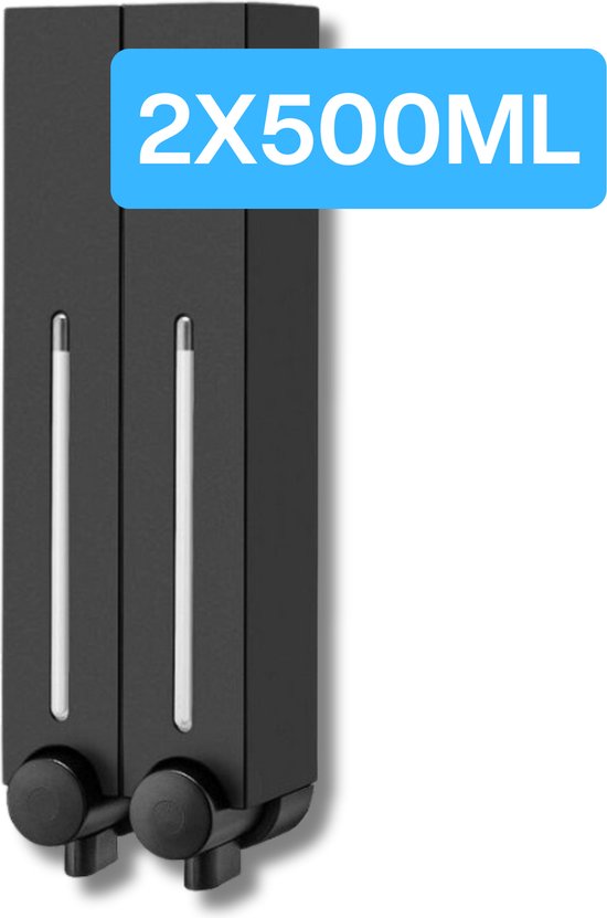 Handmatige Zeepdispenser met Wandmontage - Stijlvol Design - Hygiënische Oplossing