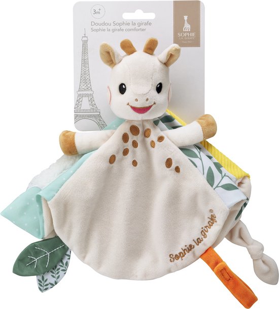 Sophie de Giraf Knuffeldoekje met Speenbevestiging - Zacht Babyknuffel en Praktisch Accessoire - Ideaal voor Troost, Speeltijd en als Kraamcadeau van Sophie de Giraf. — afbeelding 3