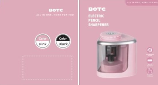 Taille-Crayon Électrique USB Et Batterie Rose - Affûteur Automatique 6-8mm Pour Enfants Et Artistes