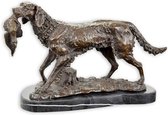 UNE STATUE EN BRONZE D'UN CHIEN