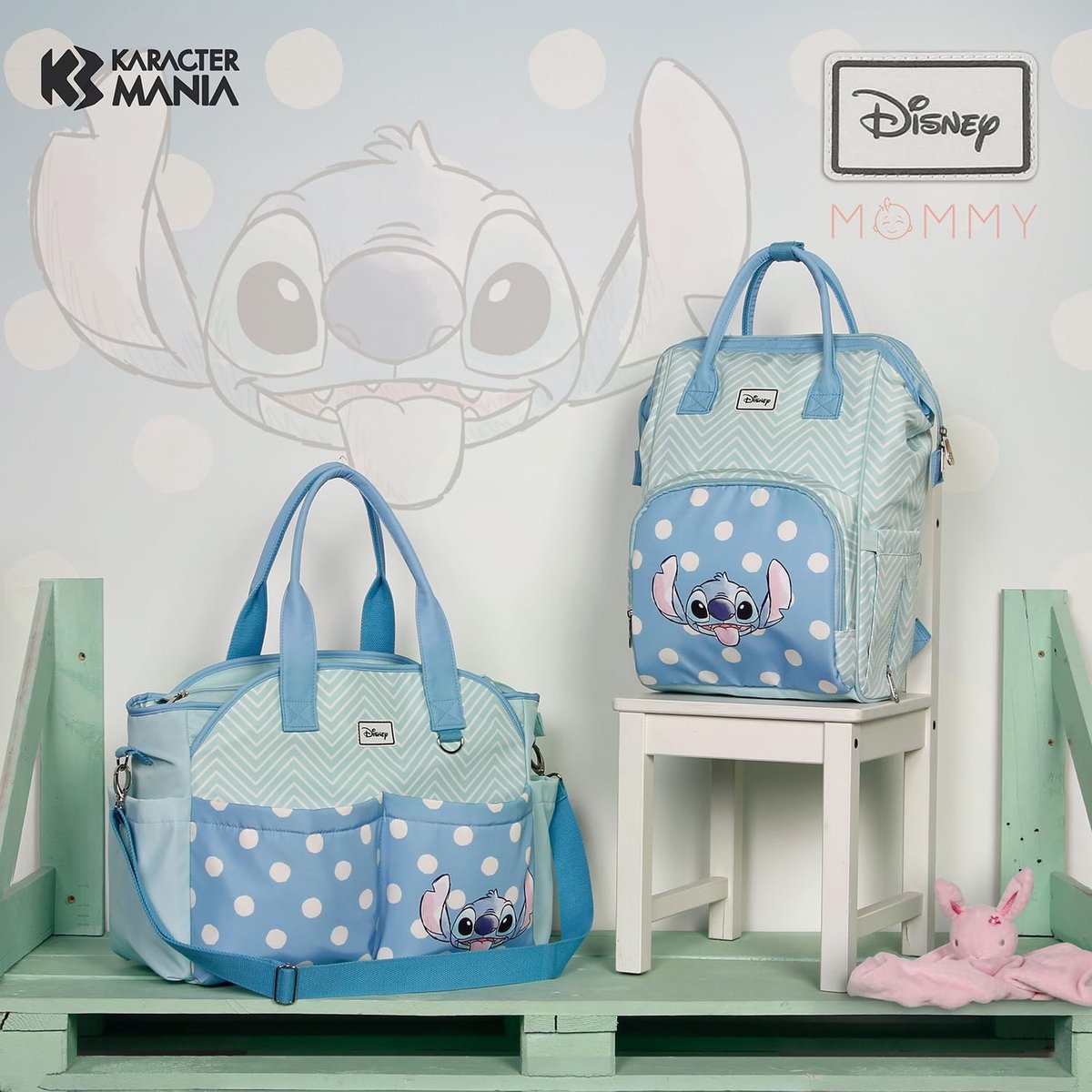 Karactermania - Disney Lilo & Stitch Baby Rugzak Tas - Praktische Luiertas voor de Kinderwagen – foto 8