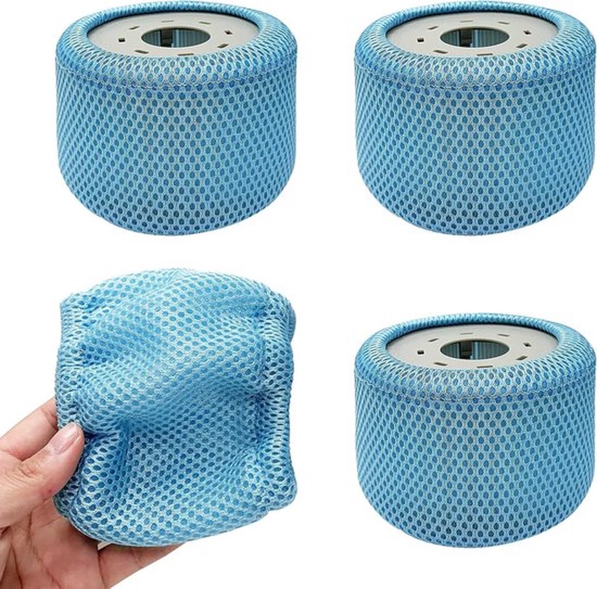 Beschermnetten voor Mspa Whirlpools - 4 stuks, compatibel met filter netafdekking. Voor alle Mspa Whirlpools, 90 pleats zeefvervangingsfilters - Zwembad Bubbelspa Accessoires Jacuzzi accessoires