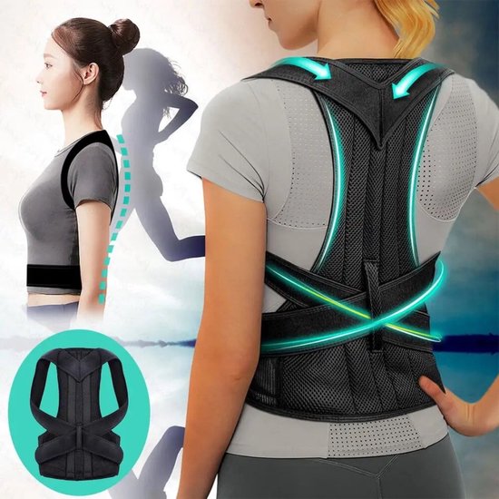 Rugbrace Posture Corrector Voor Vrouwen en Mannen | Verstelbare ...