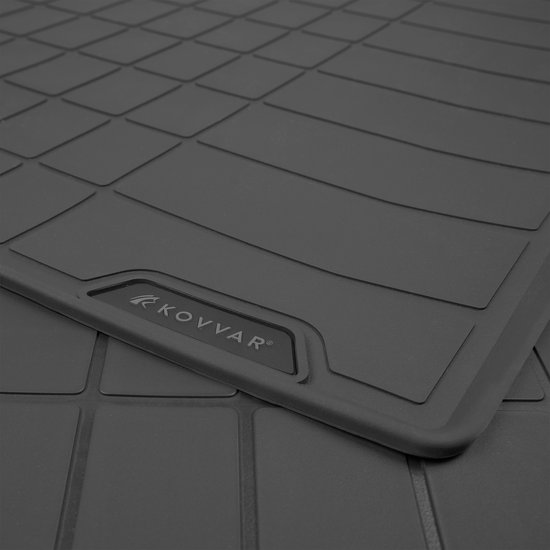 Tapis de coffre en caoutchouc sur mesure pour Skoda Kodiaq 2024 - présent - Version : Convient uniquement aux modèles avec plancher de chargement bas